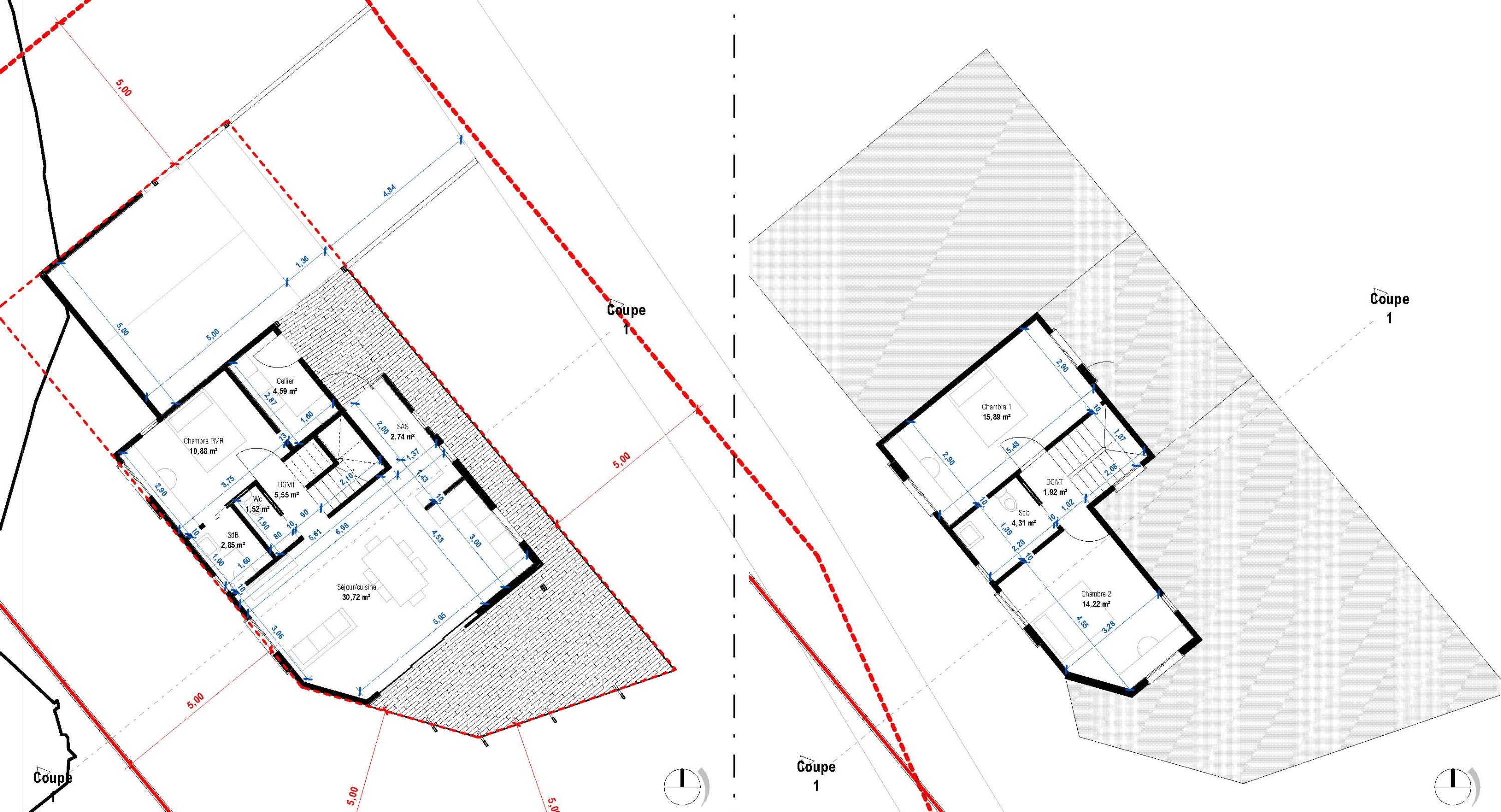 Plans RDC et R+1