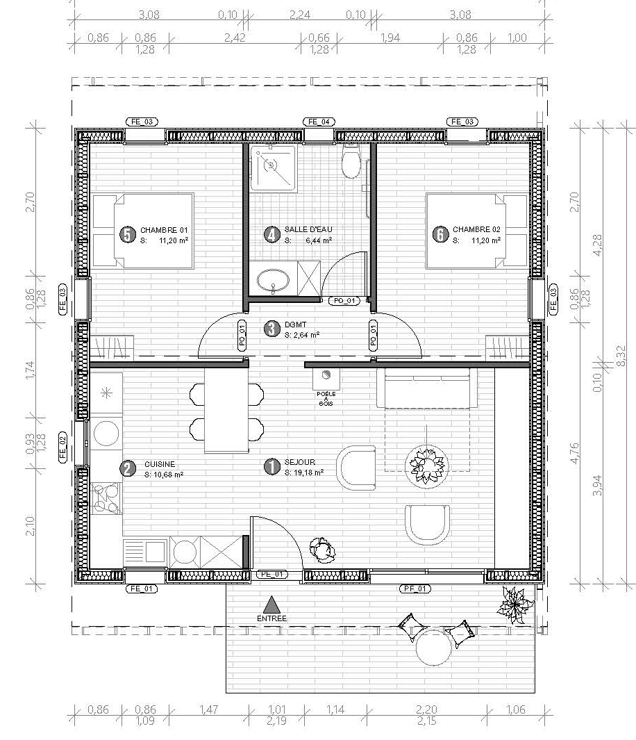 Plan détaillé au 1:50